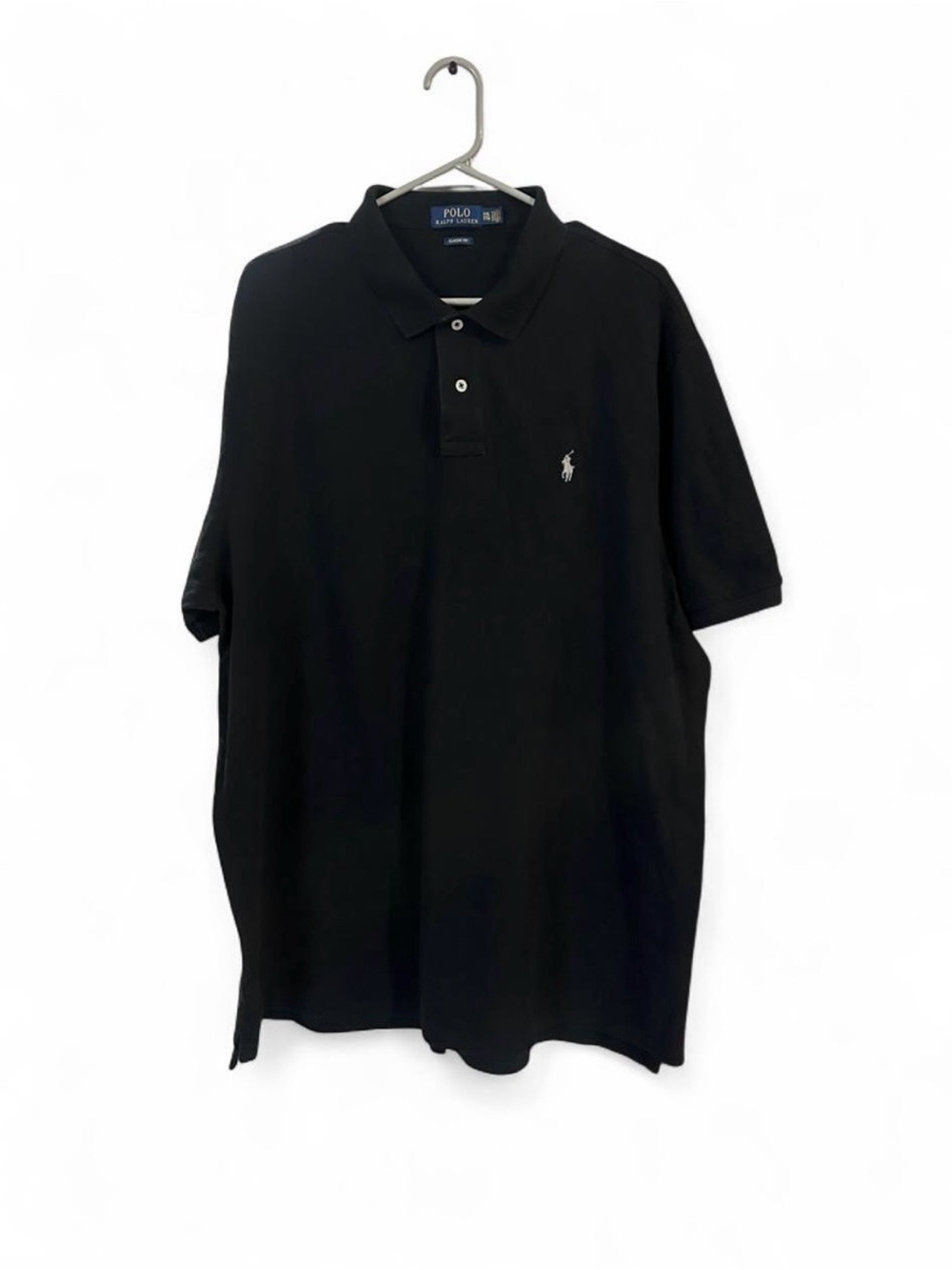 Polo by Ralph Lauren Black Short-Sleeve Polo Shirt with Pony Logo